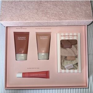 New Summer Fridays Pink Dew Gel Cleanser Set